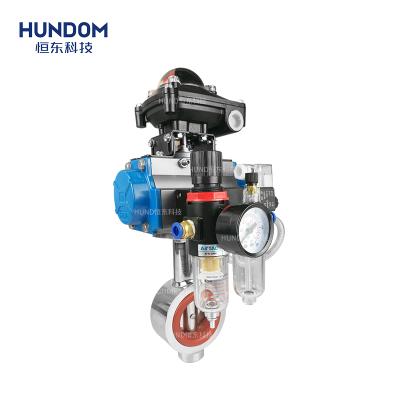 China Factory direct sales stainless steel general industrial pneumatic butterfly valve for sale