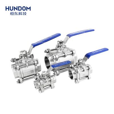 China General Industry 1000Wog Supplier Female Threaded Stainless Steel Ball Valve Screw Thread Female Ball Valve 3PC for sale