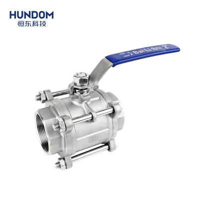 China HUNDOM general factory direct sale is used in the food industry 3pc thread ball valve stainless steel valve 3pcs internal sanitary ball for sale