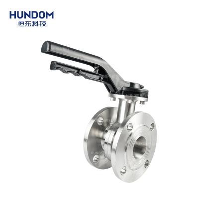 China Factory Price Stainless Steel Flange Butterfly Valve Manufacturer-Supplier General Sanitary Flange Valve for sale