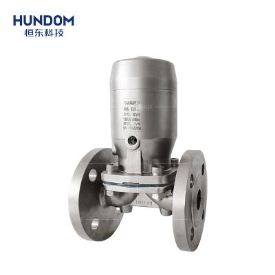 China Stainless Steel General Flange Pneumatic Air Control Diaphragm Valve Pneumatic Control Valve for sale