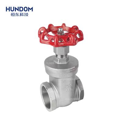 China General stainless steel 301 304 316 price female thread gate valve brake valve for pipe fittings in valves for sale