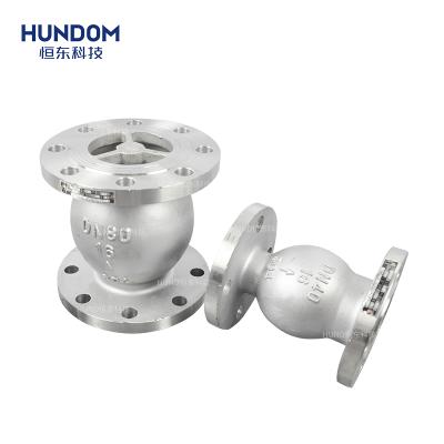 China General Vertical Stainless Steel Flange Connection Check Valve Check Valve Solid Check Vingves for sale