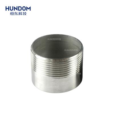 China Pharmacy Stainless Steel Male Thread Nipple Ferrule Adapter Weld Pipe Fittings for sale