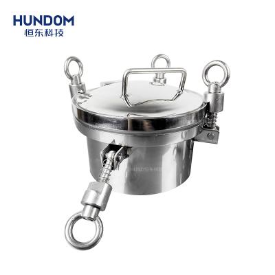 China Pharmacy Stainless Steel YAD Sanitary Pressure Round Polishing Manhole Manhead For Tank Fittings for sale