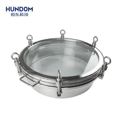 China HUNDOM food grade stainless steel manhole cover stainless steel manhole cover sight glass manway stainless steel tank for sale