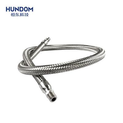 China Pipe Connection DN25 DN50 Stainless Steel Male Threaded Flexible Pipes Metal Pipe Thread Bellows Pipe for sale