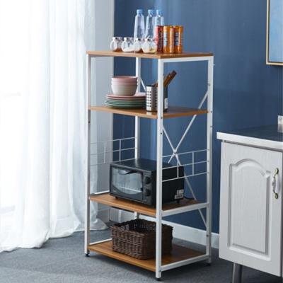 China Living Room Floor Standing Rack Furniture Microwave Electric Appliances Durable Multi Layer Kitchen Storage Rack for sale