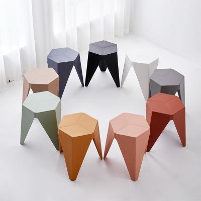 China Foldable Modern Dining Stool Chair Furniture Household Plastic Stool Dining Modern Stool for sale