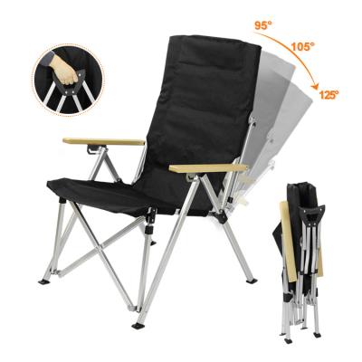 China Modern Adjustable Backrest Outdoor Single Aluminum Camping Folding Beach Chair for sale