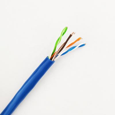 中国 固体裸の銅のコンダクターの通信ワイヤー ケーブル 4P 24AWG UTP FTP Cat5e ネットワーク ケーブル 販売のため