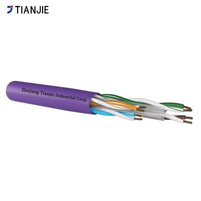 중국 OEM CAT6 플레넘 CMP 550MHz 23awg UTP Cat 6 솔리드 구리 네트워크 케이블 야외 실내 플레넘 케이블 1000ft 판매용