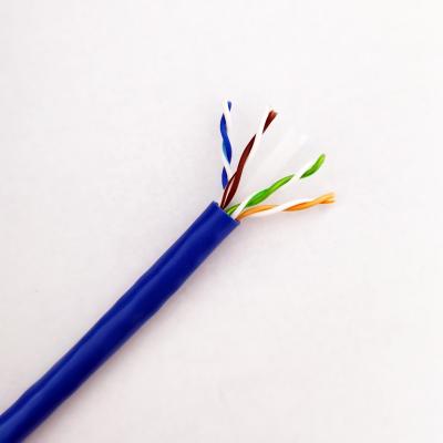 China 23AWG 4P Cat6A Utp Ftp CM CMR CMP-bewertetes Plenum-Ethernet-Kabel für den Außenbereich und den Innenbereich zu verkaufen