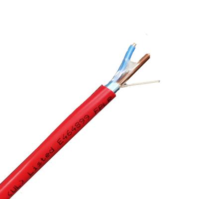 中国 2C*1.5mm2 16AWG FPLR UL1424 記載 シールド付き 純銅 PVC ジャケット 電力制限火災警報ケーブル セキュリティ ケーブル 販売のため