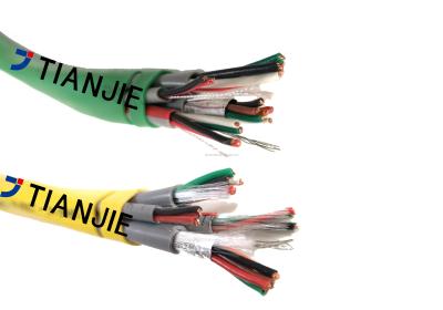 China Cable de control de cobre blindado 22AWG/3P Cable de control de acceso clasificado vertical general en venta