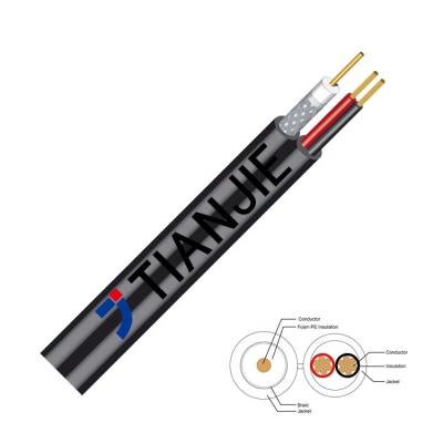 China RG59+2C 20AWG + 18AWG Combo Revestimento de PVC Cabo Coaxial Composto à venda