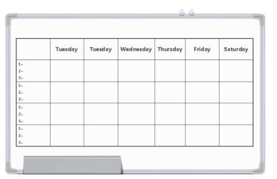 China Büro-magnetische Planungsstelle, Monatswand-Planer Whiteboard zu verkaufen