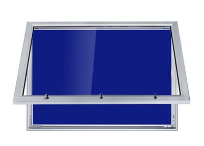 China Estilo de ocultación del montaje en la pared de la oficina de anuncios del marco de aluminio azul del tablón en venta