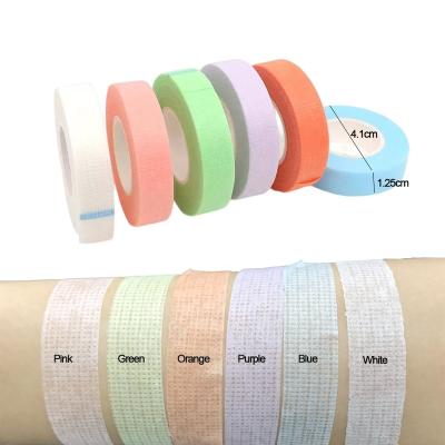 China Wholesale 6Colorful Nonwoven Tape Of Eyelash Extension Tools S For Lash Tape Orange Pink White Purple Breathable Beauty Lash Tape Eyelash Extension for sale