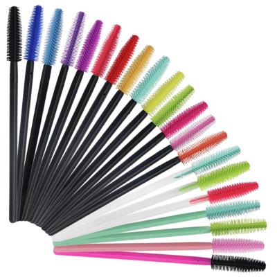 China Beauty Care Make Tools 50Pcs/bag Wholesale Lash Spoolie Eyelash Extension Lash Mascara Wands Disposable Silicone Lash Brushes Silicone Brush Head for sale