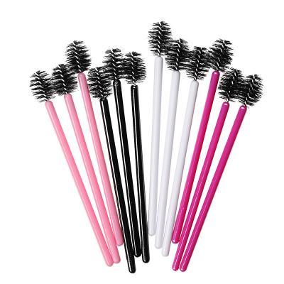 China Beauty Care Make Head Lash Brushes Eyelash Extension Tools Lash Spoolies Tools 50Pcs/bag Lash Mascara Wands Disposable Small for sale