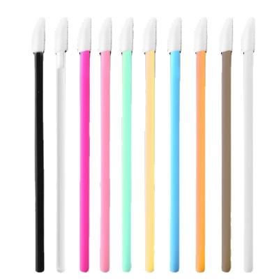 China Plastic Magic Disposable Lip Brush Handle Gloss Magic Wands Blending Stick Lipliner Brush Makeup Lipstick Cleansing Applicator for sale