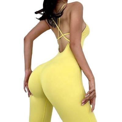 China Stretch HonoreSwimwear Four Way Sports Wear Figure One Piece Jumpsuits Wetsuit Yoga Workout Sets for sale