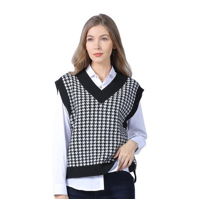 China Wholesale Fashion Apparel Export Woman Breathable Knitwear Lady Clothes Vest for sale