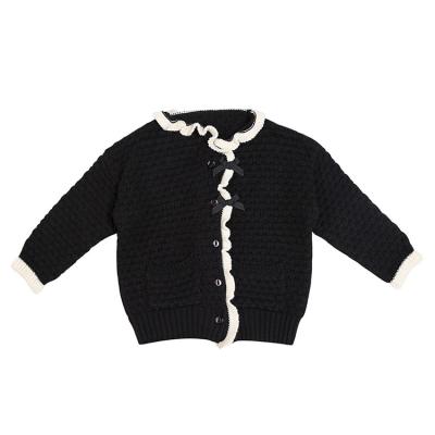 China wholesale Anti-wrinkle Recycle Material Girls Sweater Cardigan Customized Girls Sweaters for sale