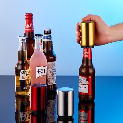 China High Quality Hot Selling Magnetic Push Down Automatic Metal Beer Bottle Opener for sale