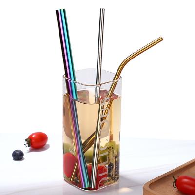 China Amazon Sustainable Success Eco Friendly Stainless Steel 304 (18/8) Straws Set Juice Drinking Straws for sale