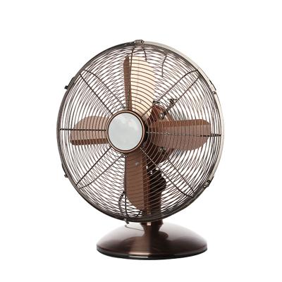 China Retro Swing 30cm Cheap Price Desk Fan Factory Fan 12 Inch Table Desk Fan for sale