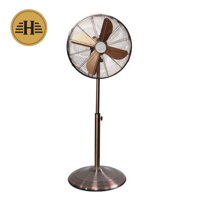 China Quiet Oscillating Metal Pedestal Fan / 18-Inch Copper Oscillating Standing Fan with , Height / 3 Adjustable, Wind Speed ​​/ 4 Blades for sale