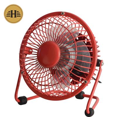 China New Design Metal Fan 4-Inch Mini Metal Fan for sale