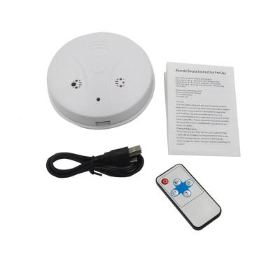 China Cheap hidden one way audio remote control wireless smoke detector spy camera invisible with motion detection no wifi for sale