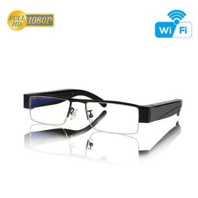 China Pinhole Security WiFi Goggles Full HD Glass Disc Wifi Camera Video Sunglasses P2P Camera Video Online View for sale