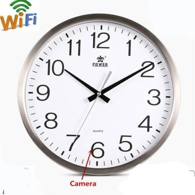 China LOOKCAM One Way Audio APP Hidden Wall Clock Cameras Surveillance Wireless WiFi Home Security Camera for sale