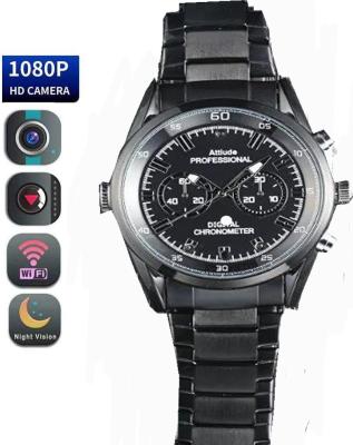 China Video Record Metal Hidden Spy Watch Camera Wireless Smart Camera Watch Video Camera for sale