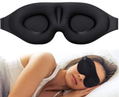 China 3D Memory Foam Contoured Cup Contoured Cup Sleeping Eye Care Protection Mask Concave Nourishing Blindfold Night Sleep Mask for sale