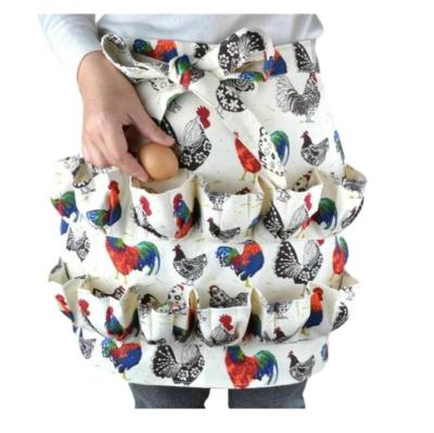 China Eco-frienly Eggs Gathering Gathering Turnout Apron Kitchen Bust Eggs Apron for sale