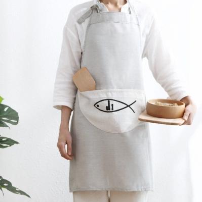 China High-end Eco-frienly Japanese Cotton Florist Fabric Canvas Simple Aprons Korea for sale