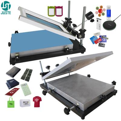 China Handmatige flatschermprinter China Printmachines Type Screen Printing Machine For Glass Te koop