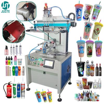 China Manueller Becher-Rohr-Mug-Bildschirm-Drucker automatisch gehärtet Mini-Kappe Gewürz Lotion Gel Polish Flasche Seidenbildschirm-Druckmaschine zu verkaufen