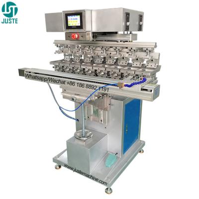 China 8 Color Pad Printing Machine Small Model Soft Pad Printer With Plastic Spare Controller Parts Materials Doctor Blade for sale