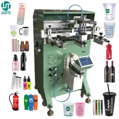 China screen printer silk screen printing machine for plastic cup round pp mugs paper cups water glass bottle cosmetic jar for sale