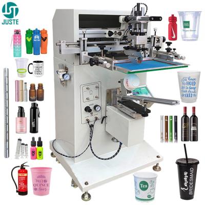 China Mark Pen automatische Bildschirmdruckmaschine Stifte und Becher Logo Druck China Smart Easy Mini Kugel Kurve Seidenbildschirmdrucker zu verkaufen