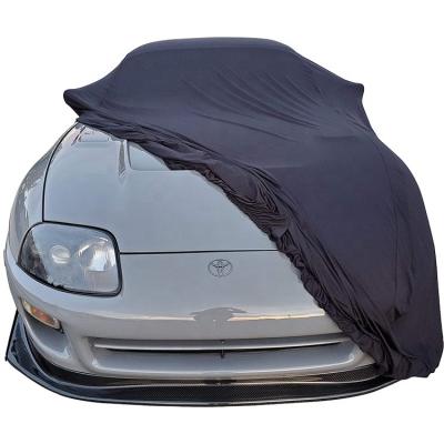 China Waterproof High Elastic Indoor Scratch Proof Polyester Car Cover Indoor Car Covers Stretch Car Cover for sale