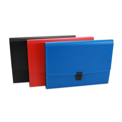 China Luxury Recyclable Plastic PP Office Stationery Custom Design PP A4 Accordion Folder Expanding Folder for sale