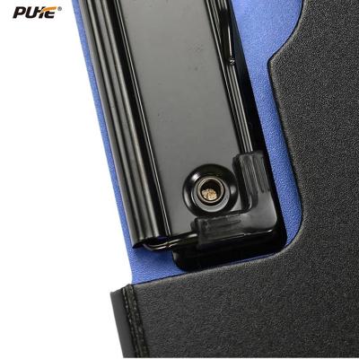 China Recyclable pp plastic black clipboard foldable for A4 and office and school supplies plastic letter size storage clipboard for sale