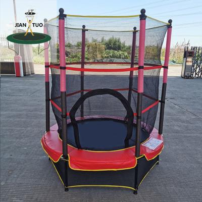 China With Protective JianTuo 55inch 140cm Kids Net Trampoline for sale